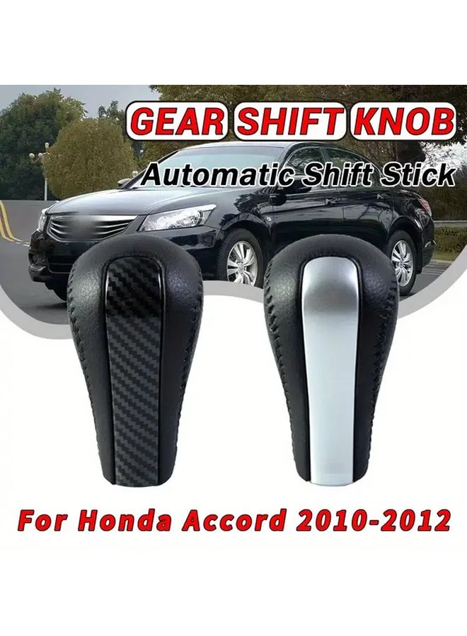 Carbon Fiber Pattern Automatic Shift Lever Head For Honda Accord 8th Gen 2010 2011 2012 - Image 3